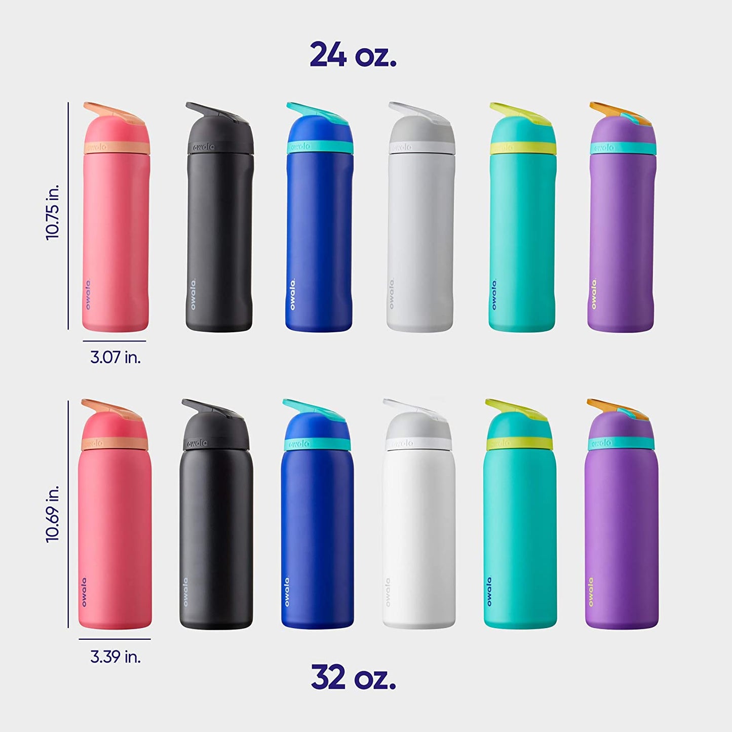 Flip Insulated Stainless Steel Water Bottle with Straw, Bpa-Free Sports Water Bottle, Great for Travel, 32 Oz, Shy Marshmallow